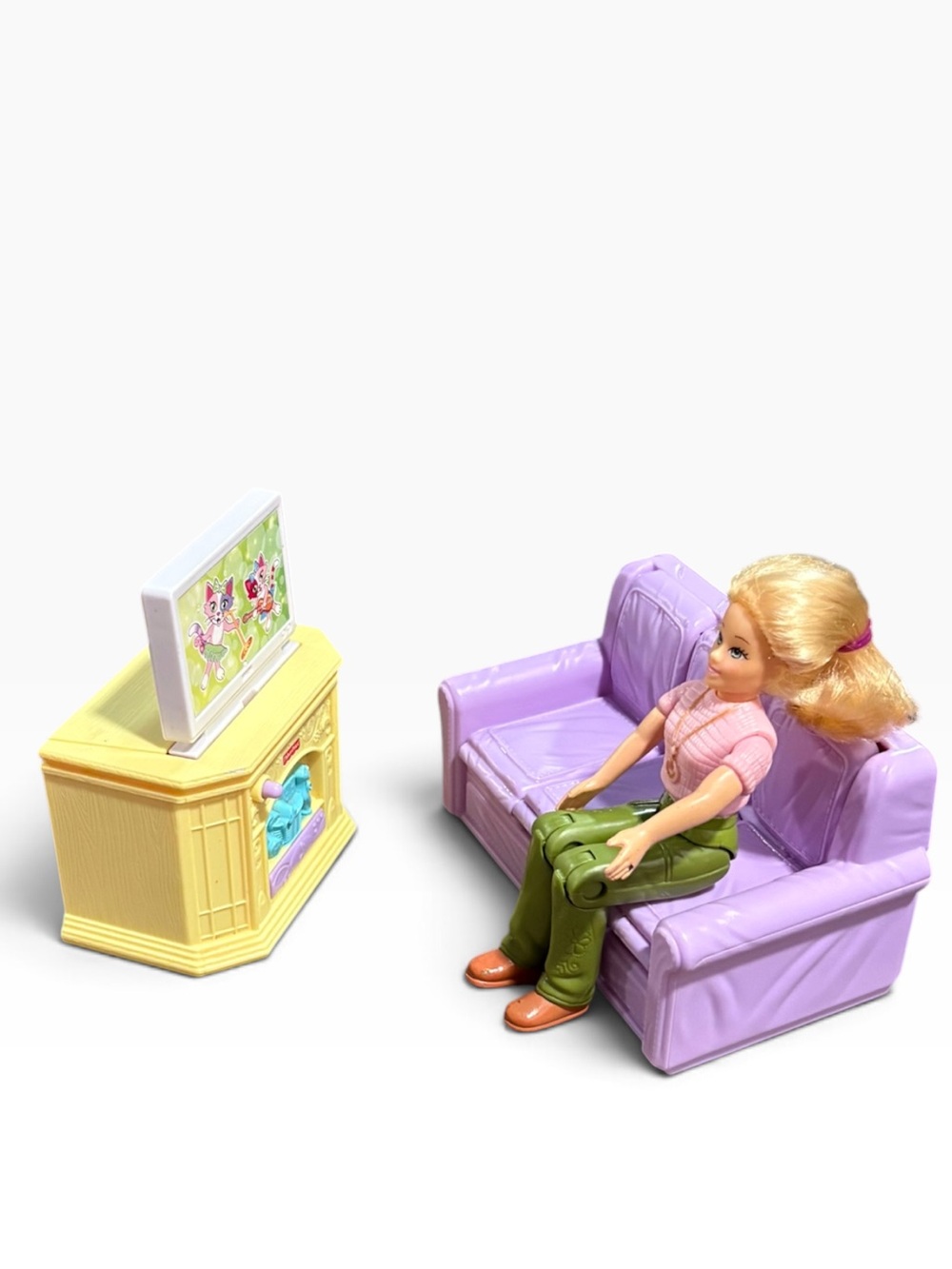 Fisher Price Loving Family Dollhouse Living Room Set With Dollhouse Figure Sound